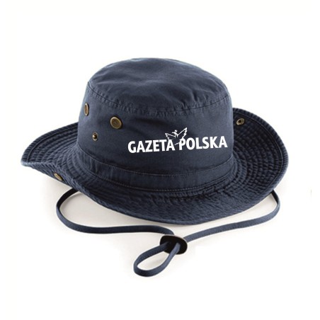 Kapelusz z logo Gazety Polskiej- granatowy navy blue