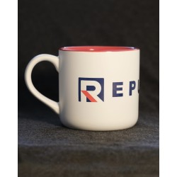 Kubek Biały Mat z napisem Republika