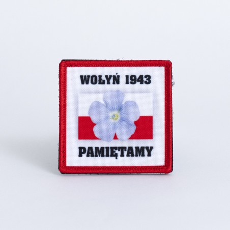 Naszywka na rzep "Wołyń 1943 - pamiętamy"
