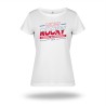 Biała koszulka sportowa NOW ROCKY 2025 damska