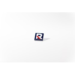 Przypinka, Pins logo oraz napis Republika