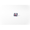 Przypinka, Pins logo oraz napis Republika