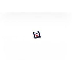Przypinka, Pins logo oraz napis Republika