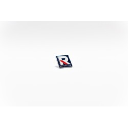 Przypinka, Pins logo oraz napis Republika