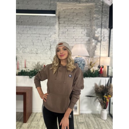 Bluza z kapturem - kolor mocha