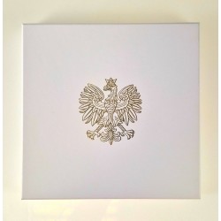 Ekskluzywna Flaga Polski z Atłasu w Prestiżowym Pudełku