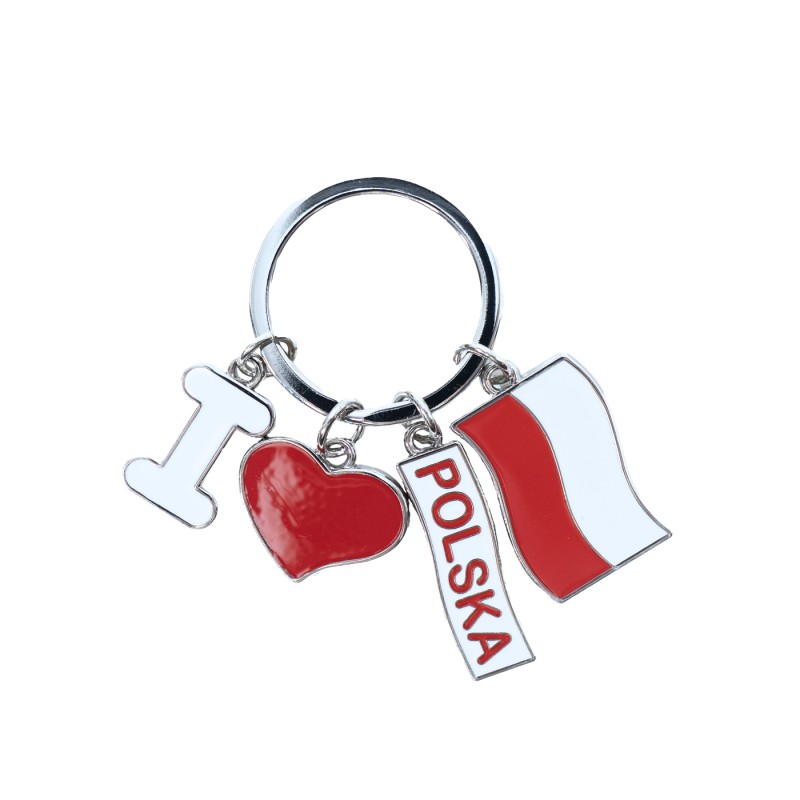 Brelok Patriotyczny „I Love Polska” – Wyznanie w Barwach Narodowych