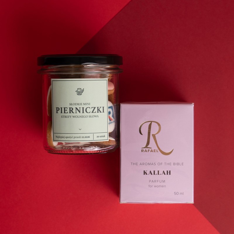 Zestaw na Dzień Kobiet: Perfumy Kallah 50 ml + Słodkie Mini Pierniczki