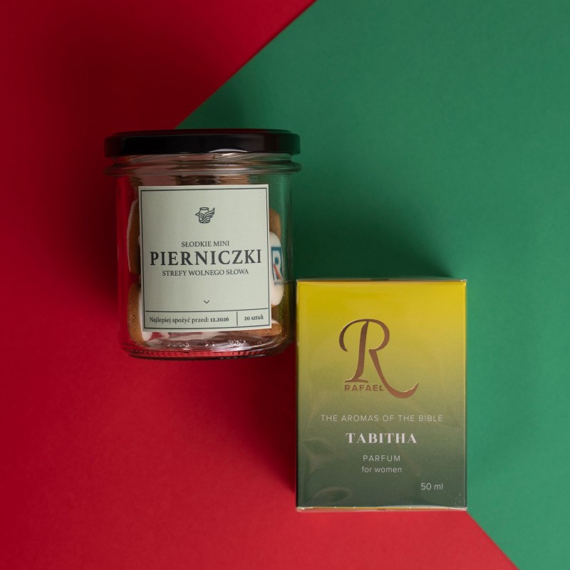 Zestaw na Dzień Kobiet: Perfumy Tabitha 50 ml + Słodkie Mini Pierniczki