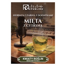 Mięta z Cytryną – herbata czarna z dodatkami