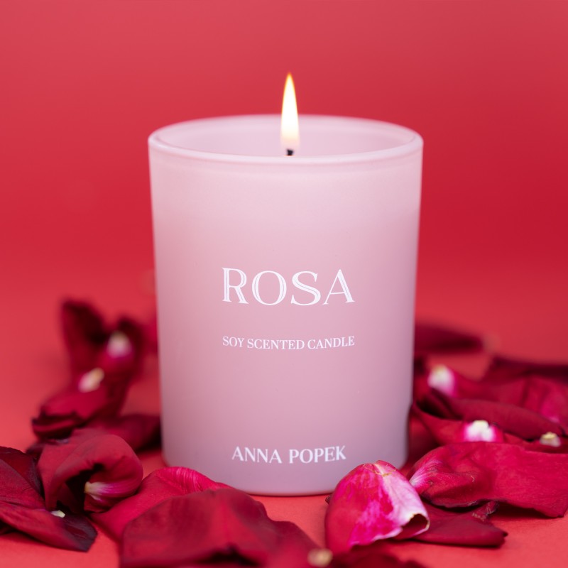 Świeca Sojowa ROSA – By Anna Popek