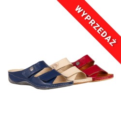 Klapki damskie skórzane...