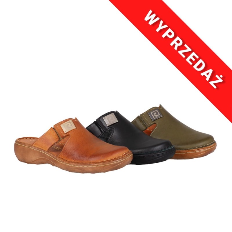 Klapki damskie skórzane marki Syrena - SST 664