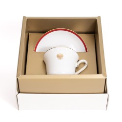 Filiżanka orzeł biały - złota linia