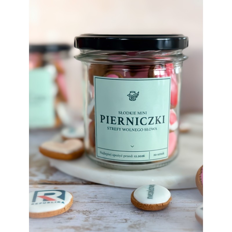 Słodkie mini pierniczki strefy wolnego słowa