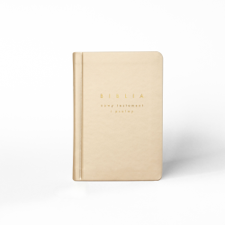 Zestaw komunijny Biblia oprawa złota i Srebrny krzyżyk z grawerem