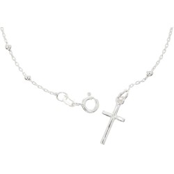 Różaniec srebrny – subtelna bransoletka na rękę