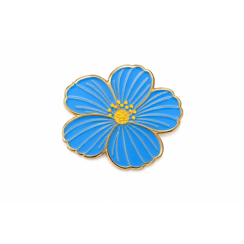 Przypinka „Kwiat Lnu” – Symbol Pamięci Kresów Wschodnich