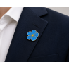 Przypinka „Kwiat Lnu” – Symbol Pamięci Kresów Wschodnich