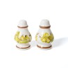 Ceramiczny Komplet: Solniczka i Pieprzniczka Fajans – Motyw Roślinny