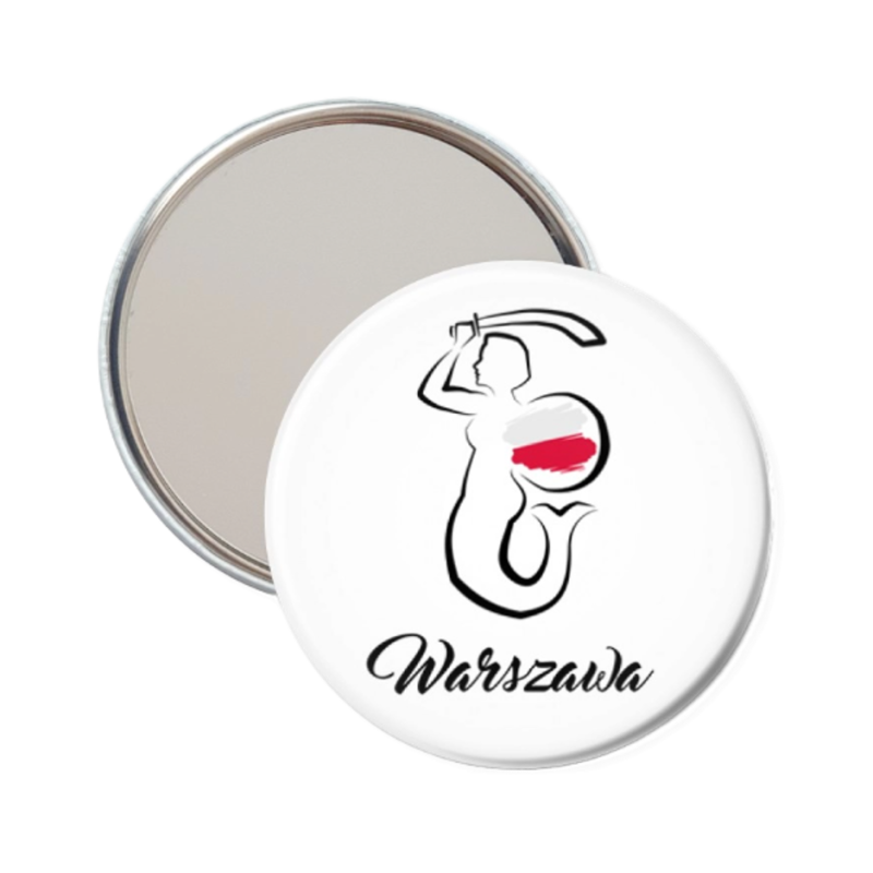 Lusterko kieszonkowe Warszawa Syrenka 56 mm