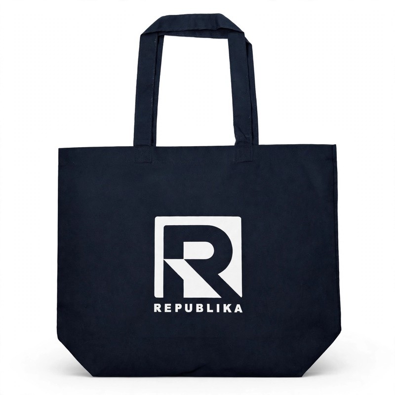 Torba Bawełniana Shopper REPUBLIKA - Granatowa