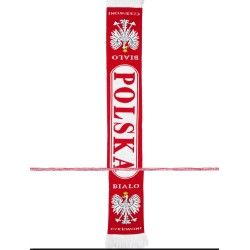 Szalik dzianinowy z napisem...